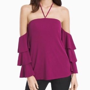 White House Black Market Off the shoulder halter